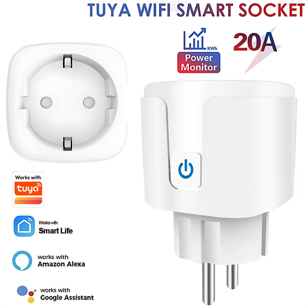 Wifi Smart Plug - Works with Tuya Smart Life App