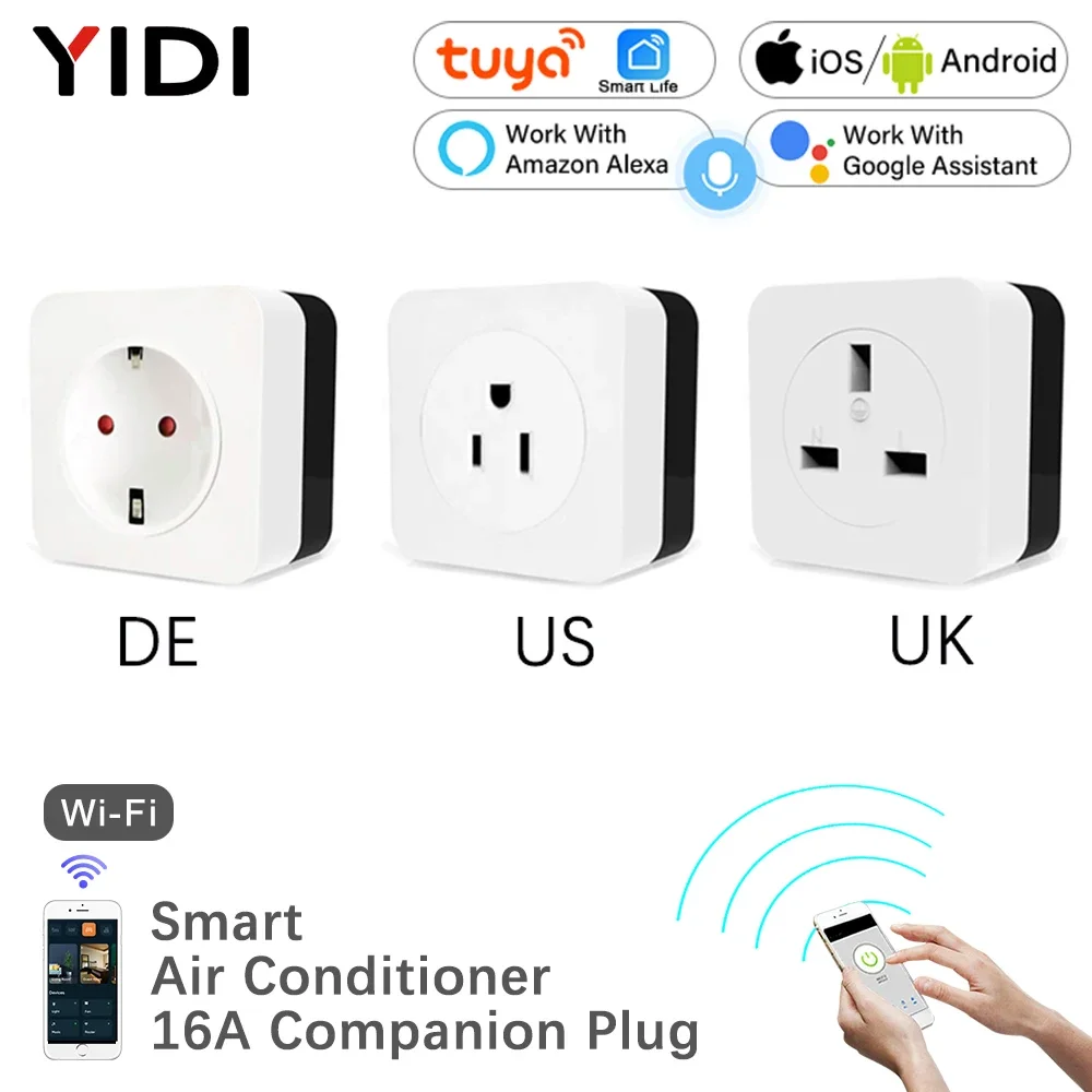 Wifi Smart Plug - 16A WiFi Air Conditioner Wall Plug