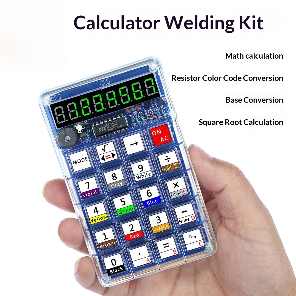 Microcontroller Kit - Calculator Production Kit, Electronic DIY Loose