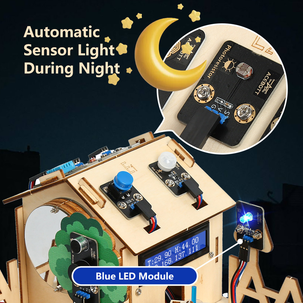 ACEBOTT Smart Home STEM STEAM  - đánh giá và giá Esp32 Smart Home Kit