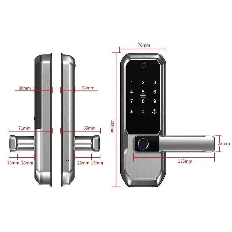 Tuya WiFi Smart Door Lock With - đánh giá và giá Smart Door Lock Wifi
