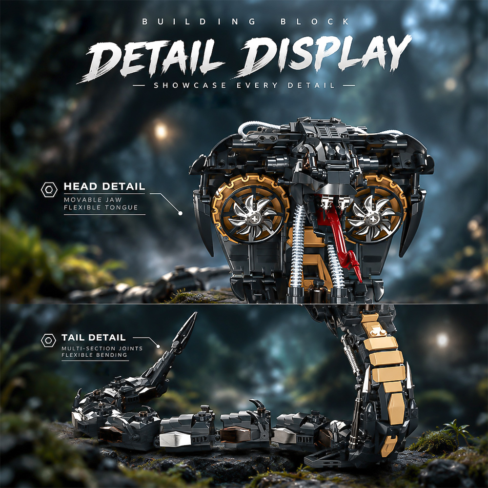Mechanical Cobra Style Animal  - đánh giá và giá Stem Robotics Kit