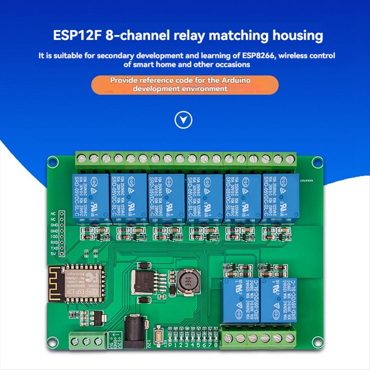 A99X 8-CH Relay Module DC12-24 - đánh giá và giá Esp8266 Relay Module