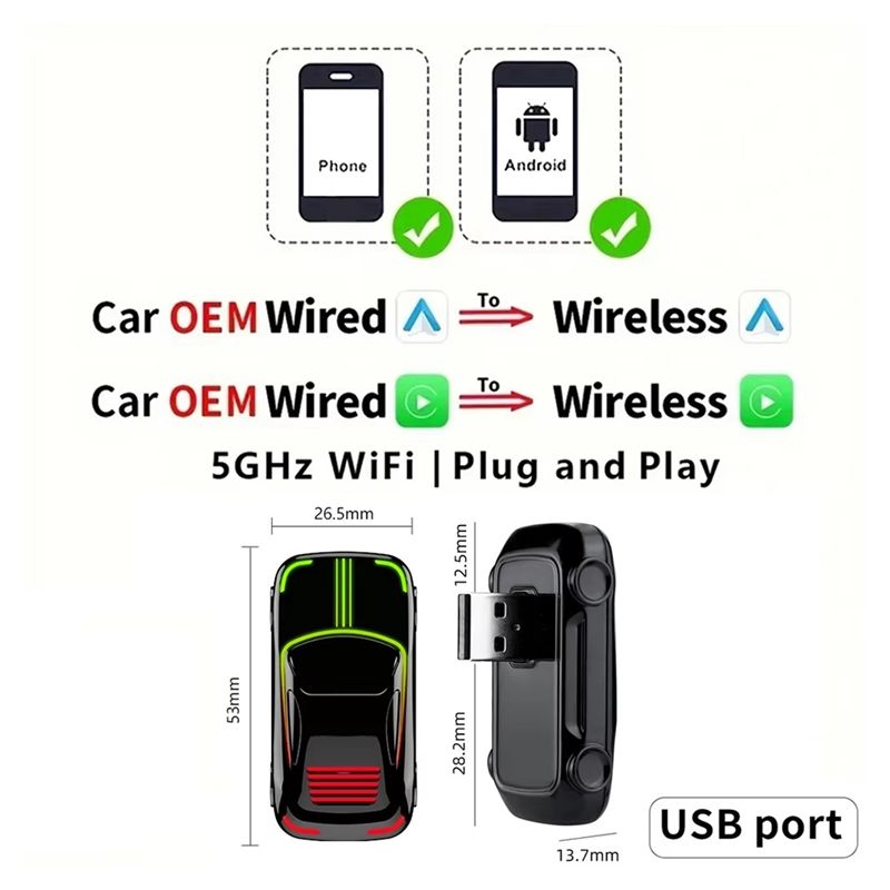 Wireless Carplay Adapter Andro - đánh giá và giá Wifi Smart Plug
