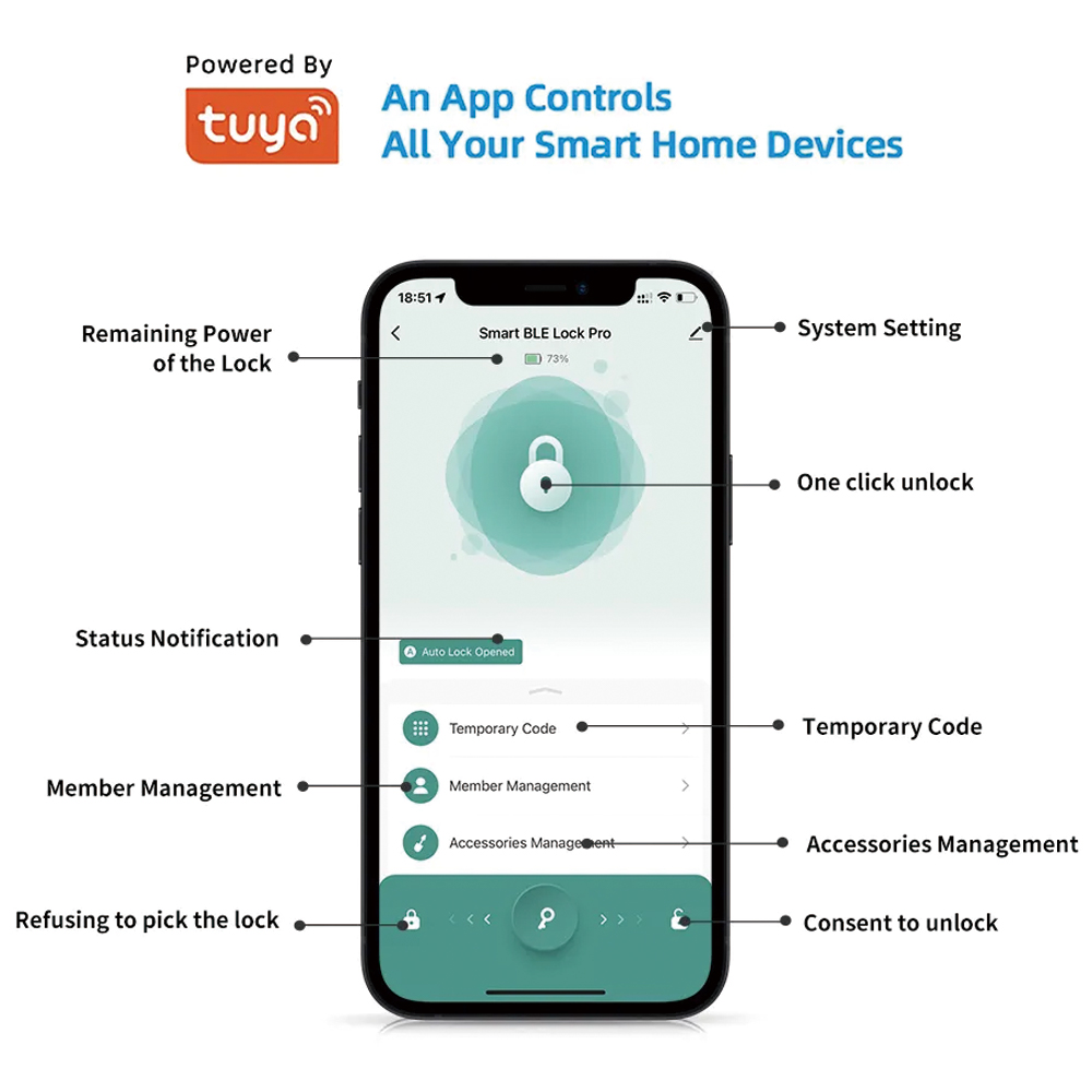 TYSH Tuya Smart Automatic Secu - đánh giá và giá Smart Door Lock Wifi