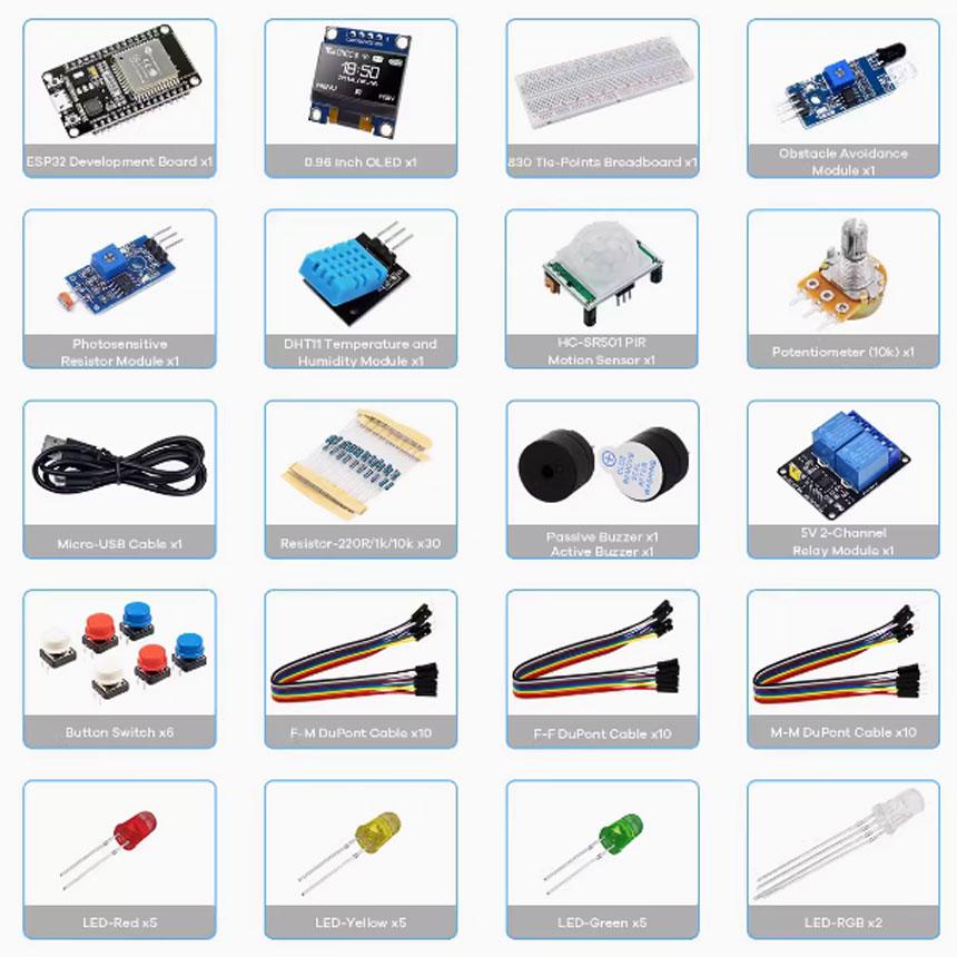Creator Kit for  Projects Star - đánh giá và giá Esp32 Smart Home Kit