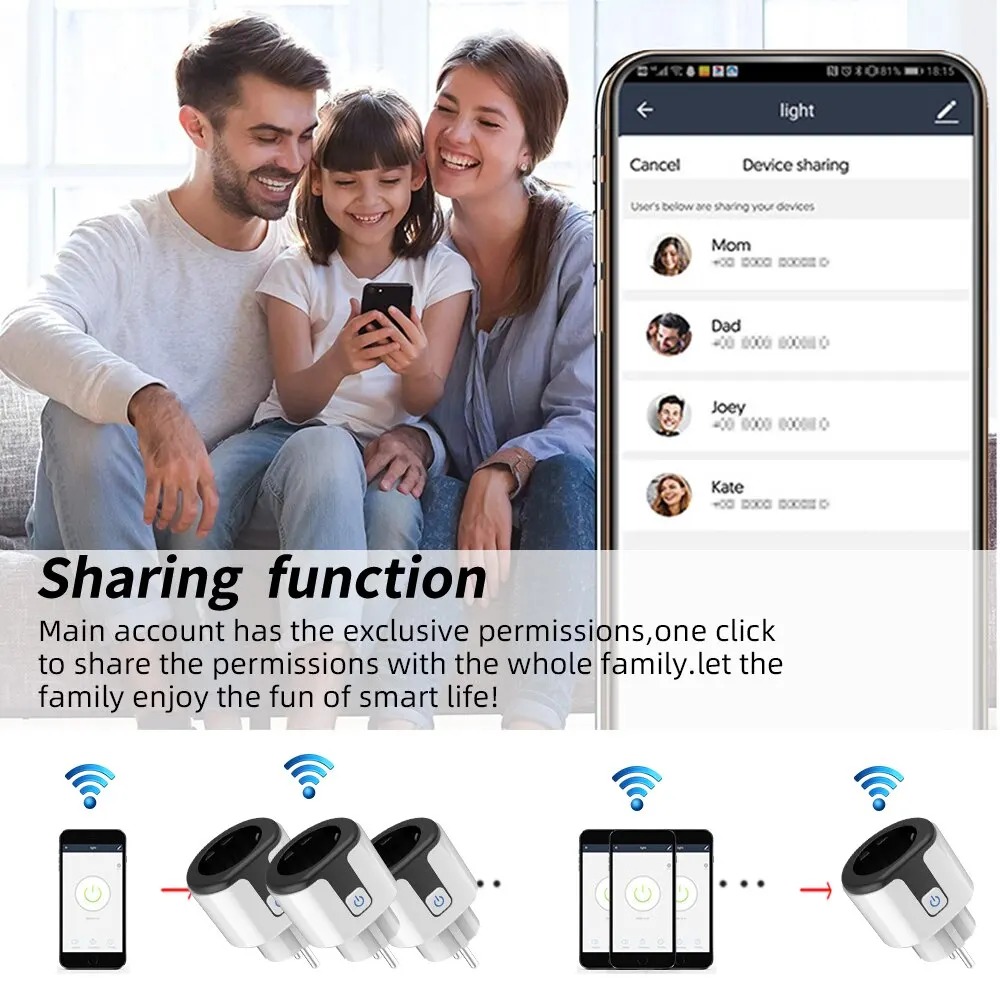 WiFi EU Smart Socket Plug Work - đánh giá và giá Wifi Smart Plug