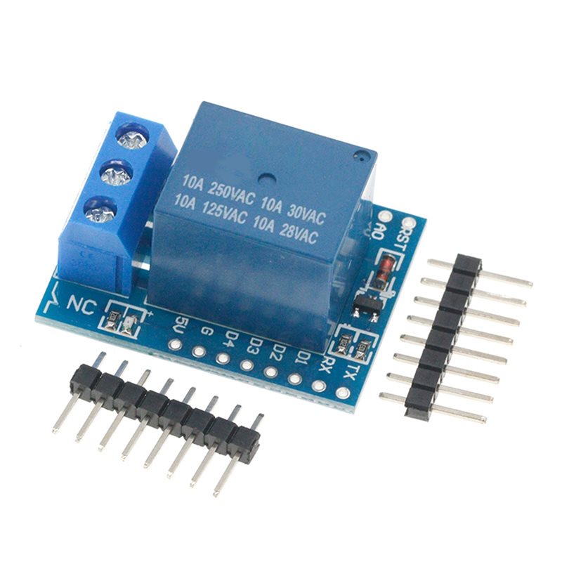 AS95-One Channel Wemos D1 Mini - đánh giá và giá Esp8266 Relay Module