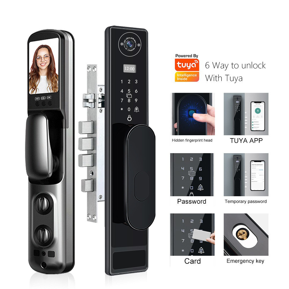 Automatic TUYA Wifi Cat Eye Ca - đánh giá và giá Smart Door Lock Wifi