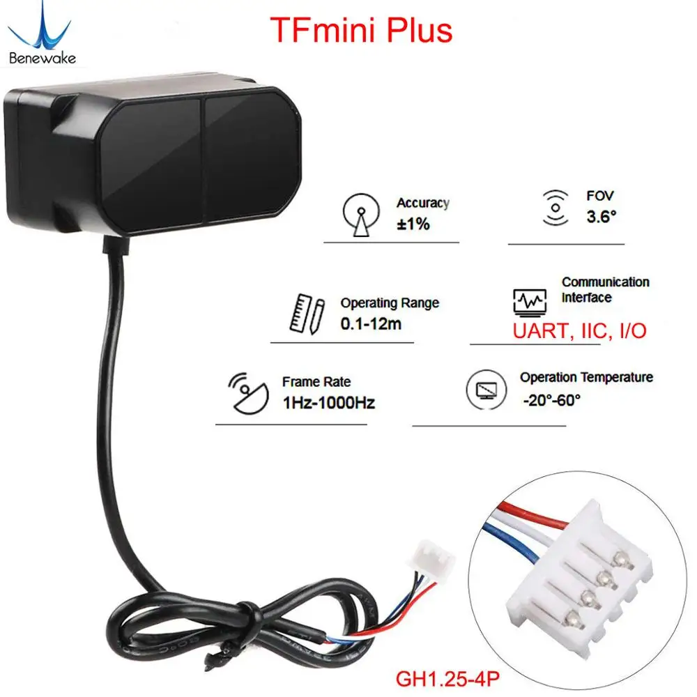Benewake TFmini-S/TFmini Plus  - đánh giá và giá Sensor Kit Arduino