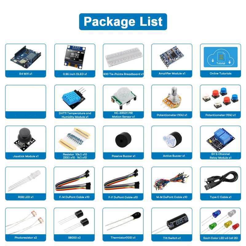UNO R4 WiFi Compatible Develop - đánh giá và giá Electronics Project Kit