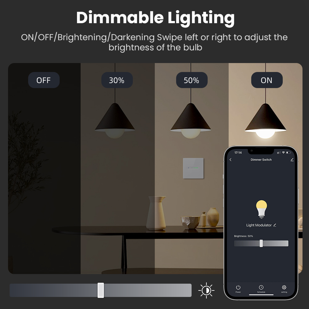 AVATTO WiFi 1/2 Gang Smart Dim - đánh giá và giá Smart Light Switch Wifi