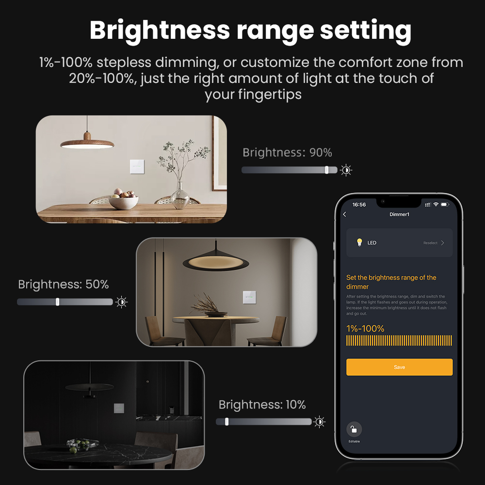 AVATTO WiFi 1/2 Gang Smart Dim - đánh giá và giá Smart Light Switch Wifi