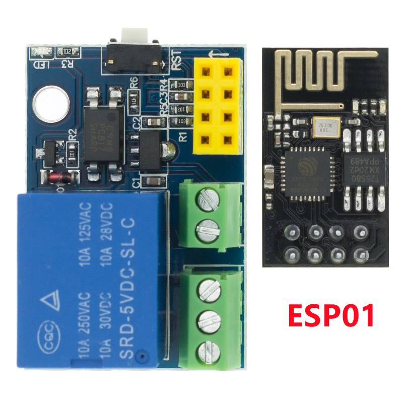 ESP8266 ESP-01 ESP-01S 5V WiFi - đánh giá và giá Esp8266 Relay Module