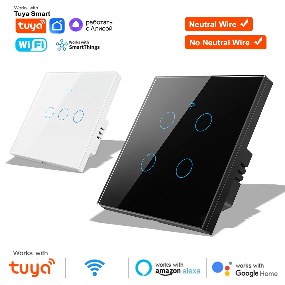 1 2 3 4 Gang WiFi RF 433mhz To - đánh giá và giá Smart Light Switch Wifi