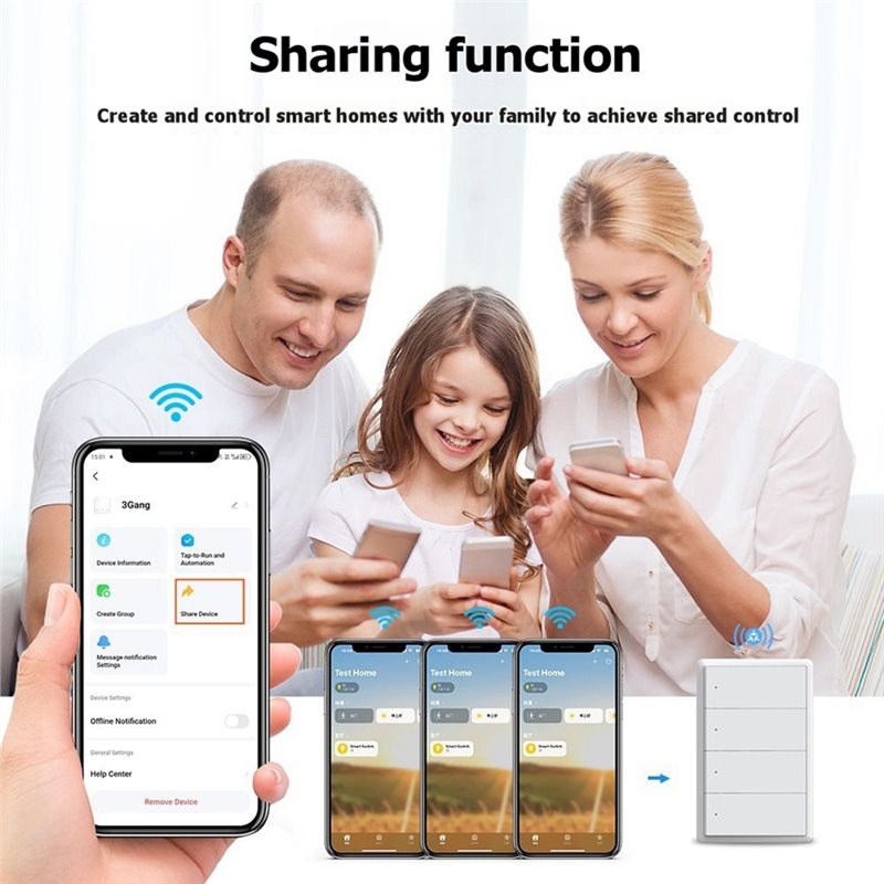 WCS-Tuya Wifi Smart Light Swit - đánh giá và giá Smart Light Switch Wifi
