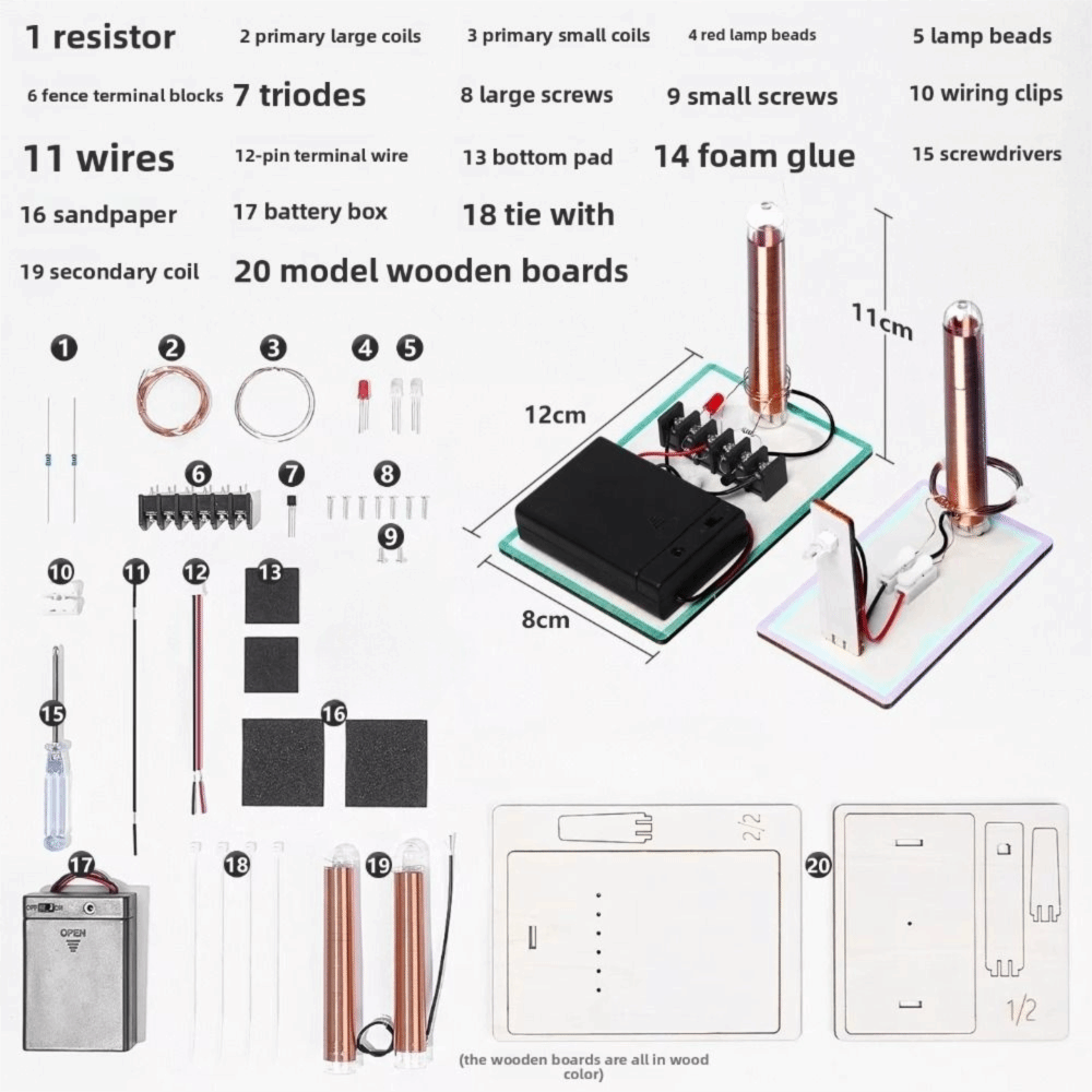 Wireless Power Transmission Mo - đánh giá và giá Electronics Project Kit