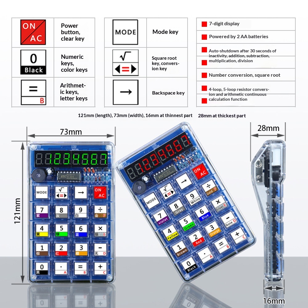 Calculator Production Kit, Ele - đánh giá và giá Microcontroller Kit