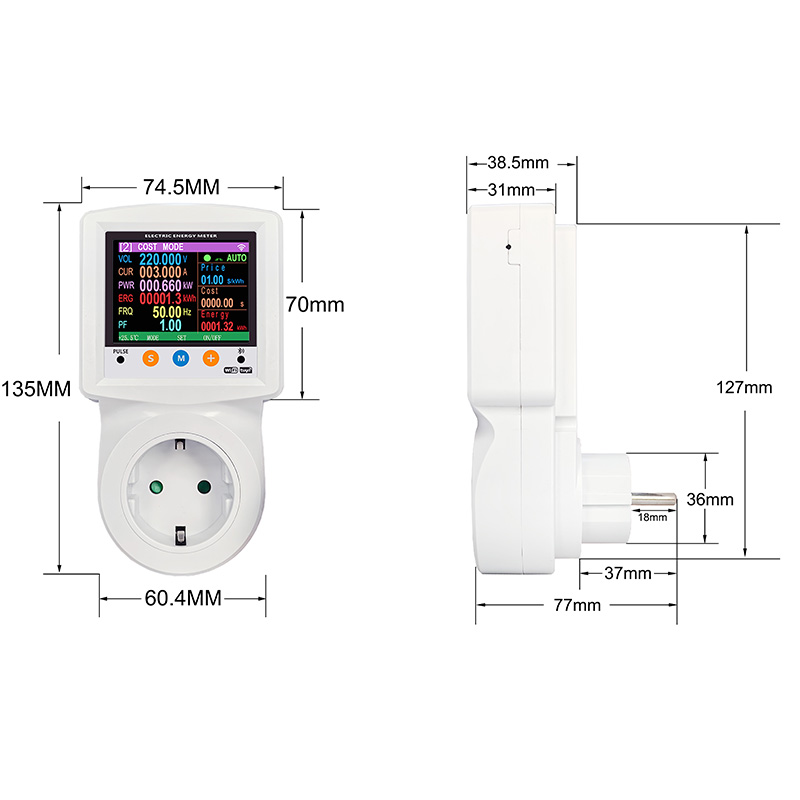 WIFI Digital Wattmeter Smart S - đánh giá và giá Wifi Smart Plug