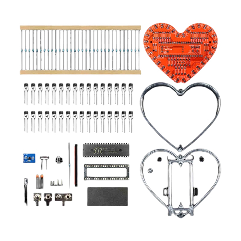 ●Soldering Practice Kit, Heart - đánh giá và giá Electronics Project Kit