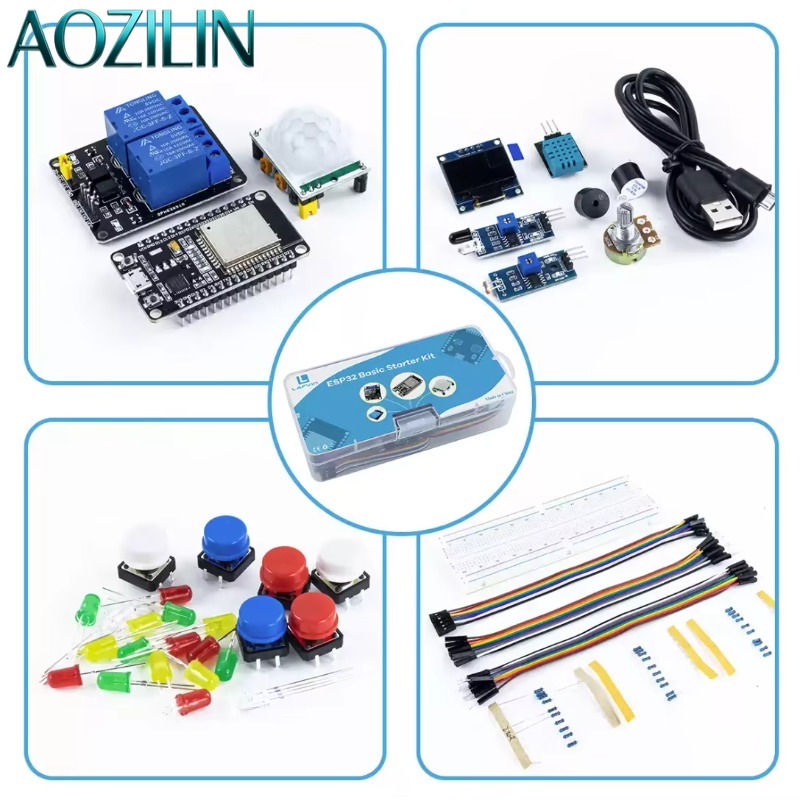 AOZILIN 10 Sets ESP32 Beginner - đánh giá và giá Iot Kit Beginner