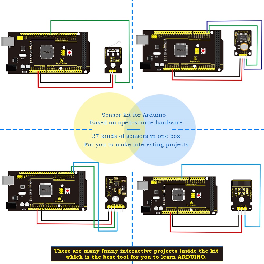 Keyestudio New Sensor Starter  - đánh giá và giá Esp32 Smart Home Kit