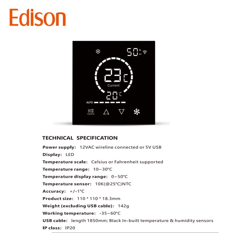 Flexible PVC Smart AC Controll - đánh giá và giá Wifi Thermostat